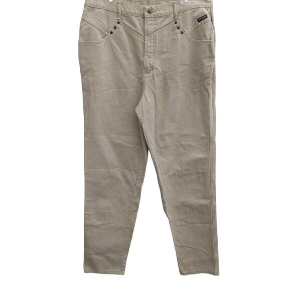 Vintage Rocky Mountain Jeans Rockies Tan Sz 19/20 90's Western Rodeo - Picture 1 of 6